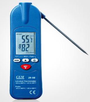 เครื่องวัดอุณหภูมิแบบมัลติฟังก์ชั่น cem ir-98
